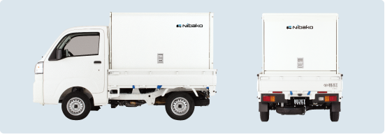 ダイハツ ハイゼット トラック＋Nibako　全長3,395mm×全幅1,475mm×全高1,950mm